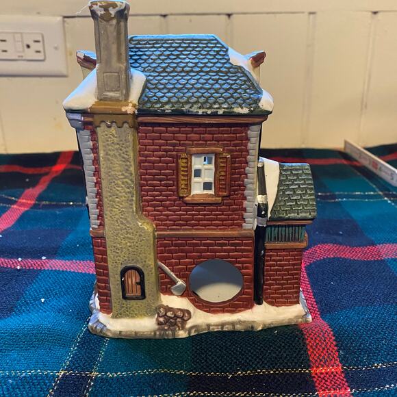 TOY SHOP Bisque China Christmas Village Building - Picture 3 of 11